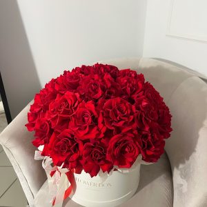 25 французских роз в коробке