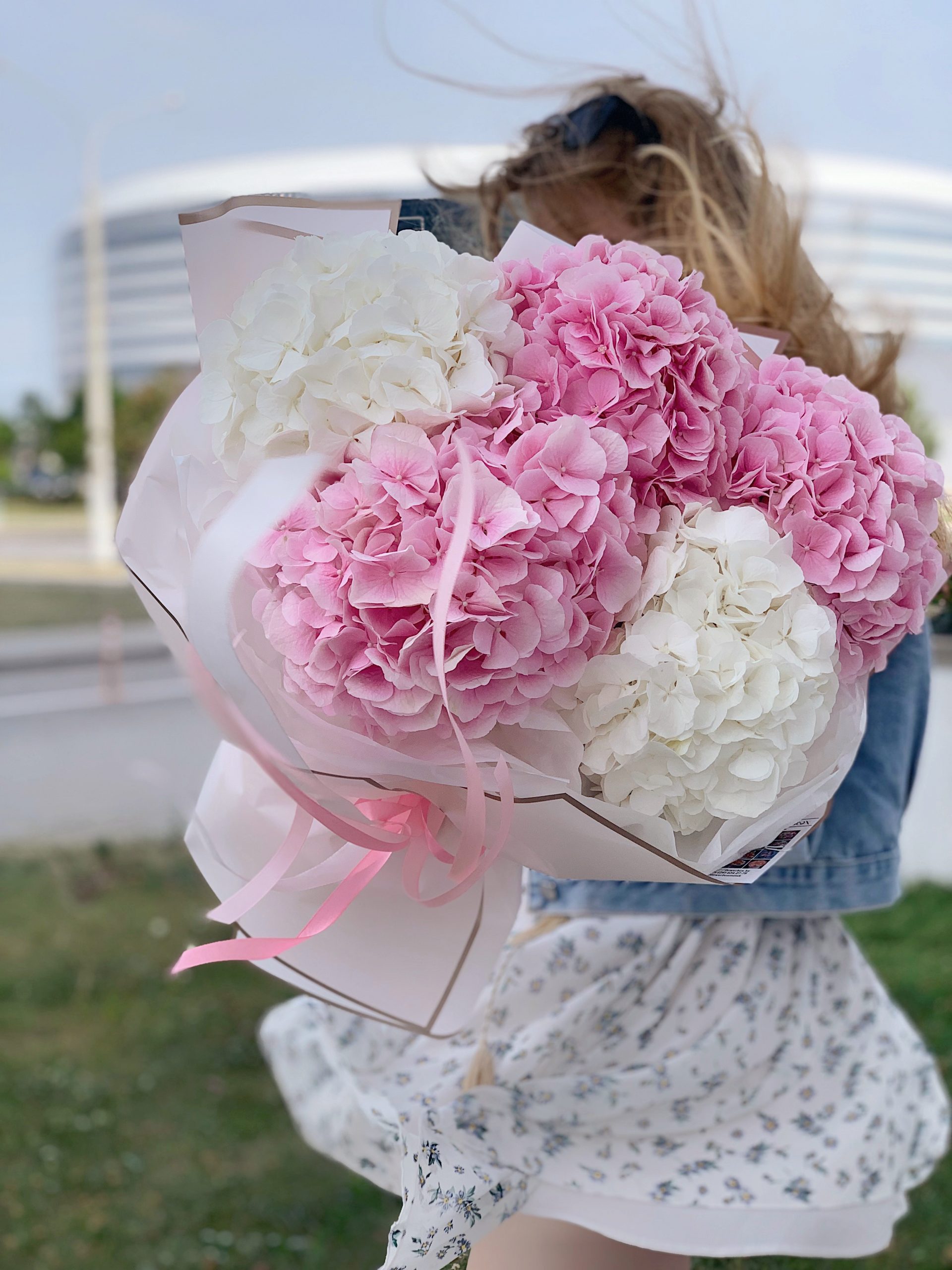 Букет 425 моно из гортензий