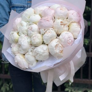 Букет 255 из пионов