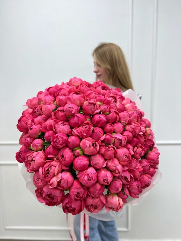 Букет 507 из 101 пиона